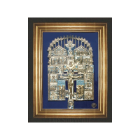 Крест "Распятие Христово с предстоящими и избранными иконами"