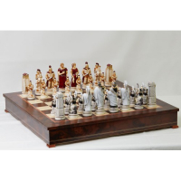 ШАХМАТНЫЕ ФИГУРЫ-ГРЕКИ\ТРОЯНЦЫ (MEDIUM SIZE)