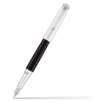 Перьевая ручка Montegrappa Memoria Silver and Black Resin Fountain pen