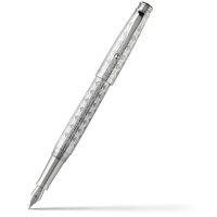 Перьевая ручка Montegrappa Memoria Filigree Engine Turning Silver Fountain pen