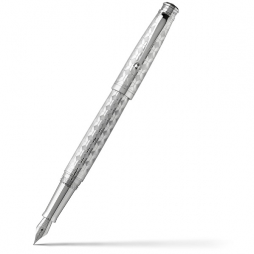 Перьевая ручка Montegrappa Memoria Filigree Engine Turning Silver Fountain pen