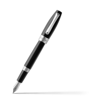 Перьевая ручка Montegrappa Fortuna Black Resin Palladium PVD Fountain pen