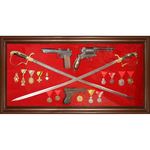 Коллаж "Оружие и награды Болгарии, Германии, Австро-Венгрии"