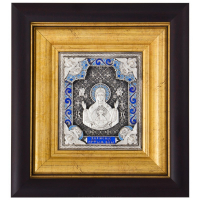 Икона "Пресвятая Богородица Знамение"Серебро