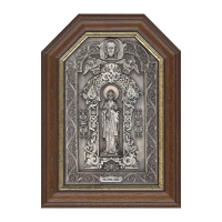 Серебряная икона "Святая Анна"