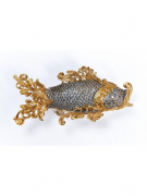 Серебреная Икорница Рыбка ажурная