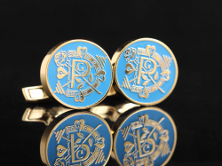 Запонки с инициалами "Р"