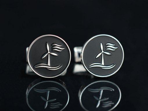 Запонки с логотипом 