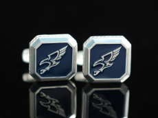 Серебрение запонки "Орел"