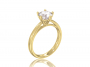 Кольцо “Аделин” из золота с фианитом