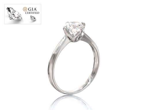 Кольцо “Марго” из золота с бриллиантом