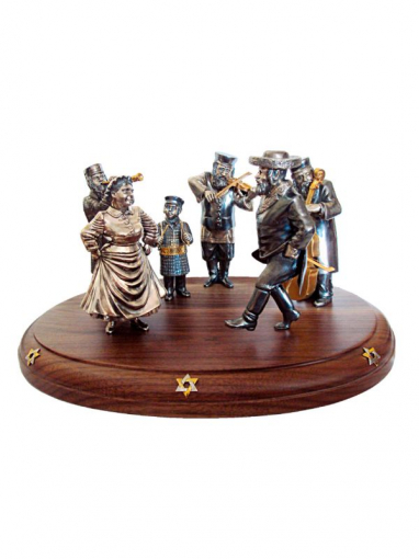 Статуэтка из серебра - Еврейская свадьба