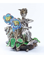 Серебреная Композиция Женщина-Улитка