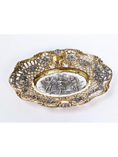 Серебреная Конфетница Танец ангелов