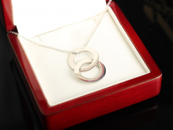 Серебряный кулон "Кольца"