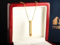  Позолоченный кулон из серебра "Планка"