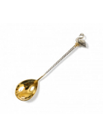 СЕРЕБРЯНАЯ ЧАЙНАЯ ЛОЖКА "ЛЕБЕДЬ"