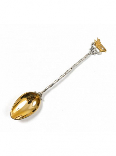 СЕРЕБРЯНАЯ ЧАЙНАЯ ЛОЖКА "САМОЛЕТ"