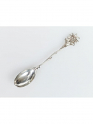 СЕРЕБРЯНАЯ КОФЕЙНАЯ ЛОЖКА "ЭДЕЛЬВЕЙС"