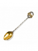 СЕРЕБРЯНАЯ ЧАЙНАЯ ЛОЖКА "ПАРОВОЗ"