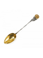 СЕРЕБРЯНАЯ ЧАЙНАЯ ЛОЖКА "РОЗА"