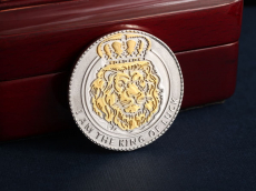 Серебряная монета "Лев"