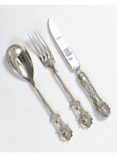 Серебряный Набор для десерта Никола