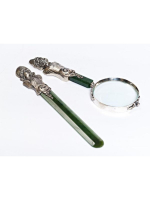 Серебряный Нож для бумаги и лупа Хлебникова