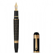 Перьевая ручка Tibaldi Our Father Easter Collection Yellow Gold, Black with Gold Prayer