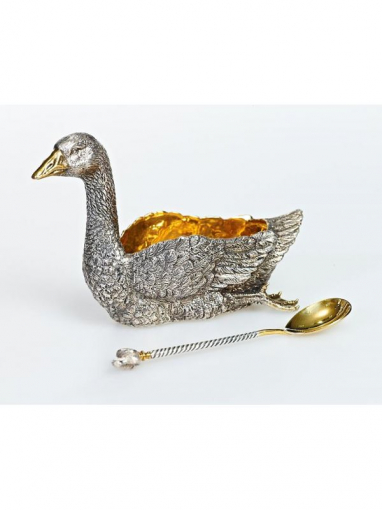 Серебреная Паштетница Гусь