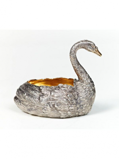 Серебреная паштетница Лебедь