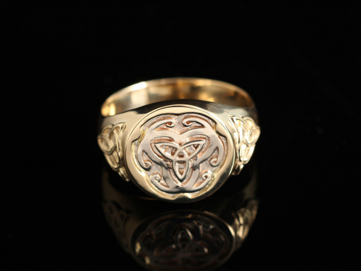 Перстень с кельтскими символами (золото 585)