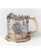 Серебряный Подстаканник Богатырь