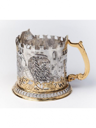 Серебряный Подстаканник Богатырь