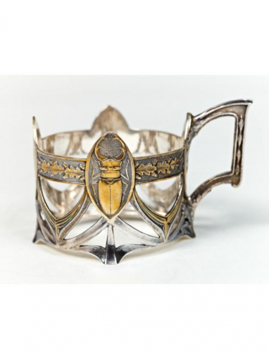 Серебряный Подстаканник Жук