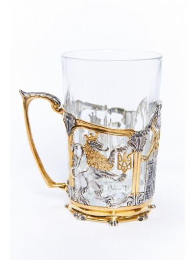 Серебряный Подстаканник Львівська залізниця