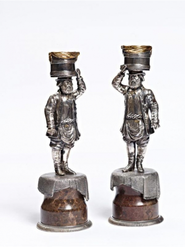 Серебряный Подсвечники Банщики