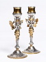 Серебряный Подсвечники Ангелы