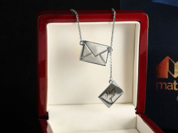 Серебряная подвеска "Письмо"