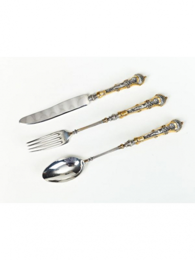 Серебряный Прибор десертный Купальщицы