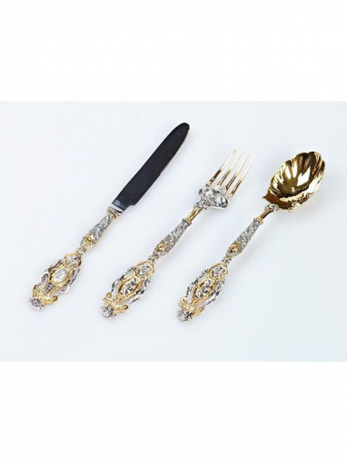 Серебряный Прибор столовый Людовик