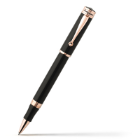 Роллеровая ручка Montegrappa Ducale Black Resin Rose Gold PVD Roller