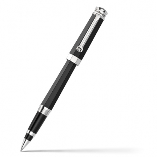 Роллеровая ручка Montegrappa NeroUno Black Resin Platinum PVD Roller