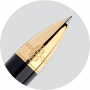 Роллеровая ручка Tibaldi Tribute to Judaism Yellow Gold, Black with Grey Prayer