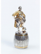 Серебреная Рюмка Козак на бочке 355