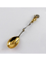 Серебряная чайная ложка Амурчик