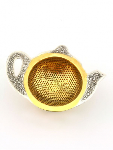 Серебряное ситечко для чая Чайник