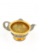 Серебряное Ситечко для чая с подставкой Чайник