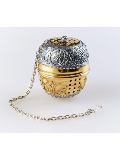 Серебряное Ситечко для чая Яйцо