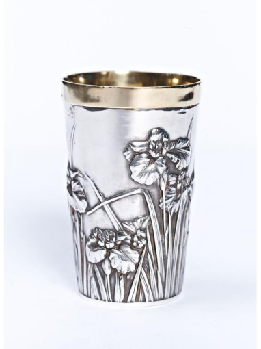 Серебряный Стакан Ирисы маленький